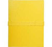 Exacompta 10x Chemise dos extensible balacron et sangle scratch. Jaune 627E