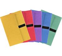 Exacompta 10x Chemise extensible 3 rabats sangle scratch 24x32cm assort. 740E