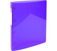 Exacompta 10x Classeur 4 anneaux 30mm PP PP 7/10e A4 maxi Violet 51776E