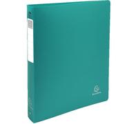 Exacompta 10x Classeur 4 anneaux 30mm PP rigide 10/10e A4 Maxi Vert foncé 51393E