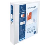 Exacompta 10x Classeur rigide 2 poches 2 anneaux en D 50mm A4 maxi Blanc 51924E