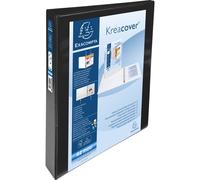 Exacompta 10x Classeur rigide 2 poches 4 anneaux en D 30mm A4 maxi Noir 51942NE
