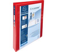Exacompta 10x Classeur rigide 2 poches 4 anneaux en D 30mm A4 maxi Rouge 51942RE