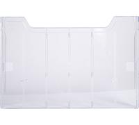 Exacompta 10x Élément simple horizontal A4 Cristal 63858D