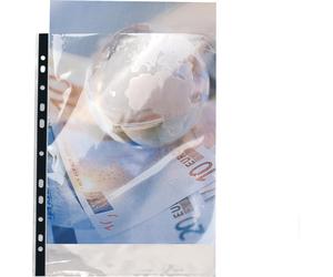 Exacompta 10x Etui carton de 100 pochettes perforées PP A4 5900E