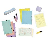 Exacompta 10x index set folder 25x A5 chequered assorted 55566E