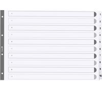 Exacompta 10x Intercalaires imprimés 1 à 10 A3 Blanc MWD1-10A3Z