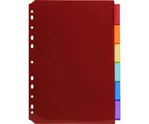 Exacompta 10x Intercalaires PP transparent couleurs A4 6 pos assort 3906E