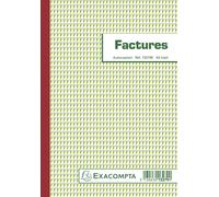 Exacompta 10x Manifold Factures 21x14,8cm 50 feuil. tripli autocopiants 13279E