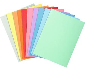 Exacompta 10x Paquet 10 chemises SUPER 210 24x32cm Couleurs assorties 330100E
