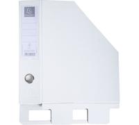 Exacompta 10x Porte-revues PP Dos 70mm livrés à plat 23x31cm Blanc 90157E