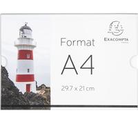 Exacompta 10x Porte-visuel mural horizontal A4 Cristal 84858QD