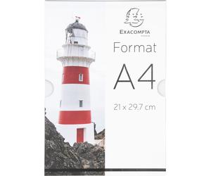 Exacompta 10x Porte-visuel mural vertical A4 Cristal 84858HD