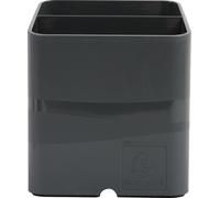 Exacompta 10x Pot à crayons Pen-Cube Office Gris foncé 67707D