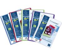 Exacompta 10x Protège-documents en PP semi rigide 120 vues A4 assort. 5769E