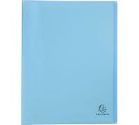 Exacompta 10x Protège-documents en PP semi rigide 80 vues A4 Bleu 88472E