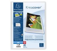 Exacompta 10x Protège-documents en PP semi rigide 80 vues A4 Incolore 5748E