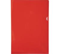 Exacompta 10x Sachet de 10 pochettes coin PVC A4 Rouge 660575E