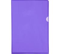 Exacompta 10x Sachet de 10 pochettes coin PVC A4 Violet 660505E