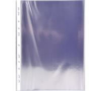 Exacompta 10x Sachet de 10 pochettes perforées PVC lisse A4 Cristal 3195E
