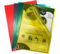 Exacompta 10x Sachet de 25 pochettes coin PP recyclé 12/100e A4 assort. 58340E