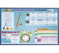 Exacompta 10x Sous-main rigide PVC Maths 37,5x57,5 cm Visuel 29792E