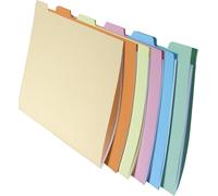 Exacompta 10x6 chemises compartiments a onglets 24x32cm assort. 337000E