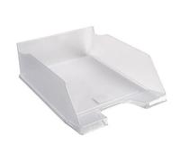 Exacompta 11523d Lot De 4 Corbeille À Courrier Maxi-Combo, 347 X 255 X 103 Mm, Cristal