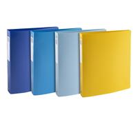 Exacompta 12x Classeur 4 anneaux 30mm PP recy 4 Maxi assort. 51140E