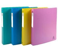 Exacompta 12x Classeur 4 anneaux 30mm PP Young A4 Maxi Couleurs assorties 51790E