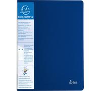 Exacompta 12x Protège-documents en PP rigide 80 vues A4 Bleu 88402E