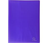 Exacompta 12x Protège-documents en PP semi rigide 60 vues A4 Violet 85366E