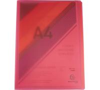 Exacompta 12x Protège-documents en PP semi rigide 80 vues A4 Rouge 85465E