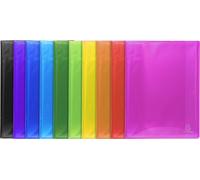 Exacompta 12x Protège-documents en PP semi rigide PP 80 vues A4 assort. 85870E