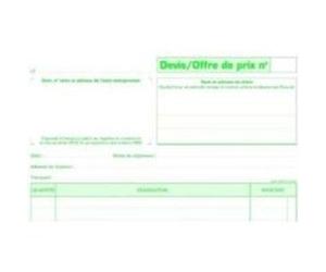 Exacompta 13148e Manifold devis Auto Entrepreneur 29,7x21cm 50 Feuillets Dupli Autocopiants G