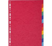 Exacompta 1412E Intercalaire A4 Carte Lustree 12 Positions - lot de 2