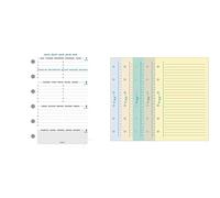 Exacompta 14212E Recharge pour Organiseur Exatime 14 Semainier Millésimé Semaine sur 2 Pages - 12.6 x 8.1 cm & 14243E Recharge Feuillets Ligné pour Organiseur Exatime 14 32 Feuillets