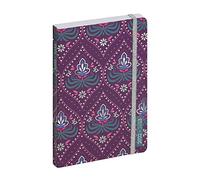 Exacompta - 1501058E - Agenda journalier forum Worm & After Bollywood - Couverture cartonnée imprimée et rembordée - 10 cm x 15 cm - Août 2022 à juillet 2023 - Coloris violet