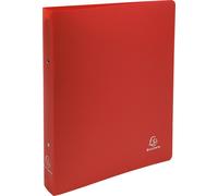 Exacompta 15x Classeur 2 anneaux 30mm polypropylène OPAK A4 Maxi Rouge 54695E