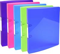 Exacompta 15x Classeur 2 anneaux 30mm PP PP 7/10e A4 maxi assort. 54780E