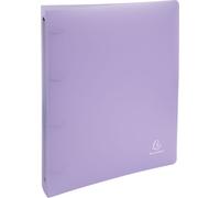 Exacompta 15x Classeur 4 anneaux 30 mm PP Chromaline Pastel A4 Maxi Mauve 51975E