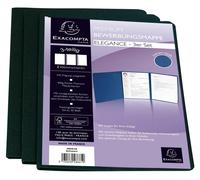 Exacompta 15x kit de 3 dossiers de candidature Carton 1 pince A4 Noir 48661B