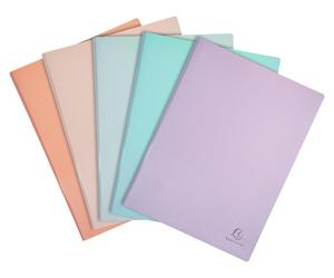 Exacompta 15x Protège-documents en PP semi-rigide PP 60 vues A4 assort. 88360E