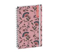 Exacompta - 16045318E - Agenda Sememainier Lady 16W Color Design - Couverture en carton avec un élastique de fermeture - 16 cm x 9 cm - Septembre 2022 à Septembre 2023 - Coloris corail