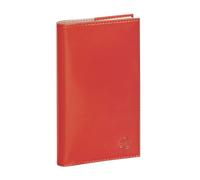 Exacompta 167775E - Agenda de poche SAD 16S Vérone 9 x 16 cm - Semainier Septembre 2026 à Décembre 2027-16 mois - Coquelicot