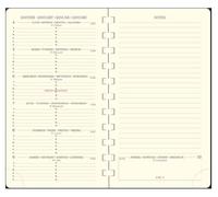 Exacompta 16820E - Recharge agenda semainier de poche Espace 16S spiralé - 9 x 16 cm - Janvier à décembre 2026