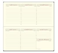 Exacompta - 16840E - Intérieur de Recharge millésimées pour Semainier de Poche - Temporel 16-8,5 cm x 16 cm - Janvier 2022 à Décembre 2022 - Papier Ivoire