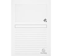 Exacompta 16x 25 chemises à fenêtre 130g/m2 22x31cm assort. 50260E