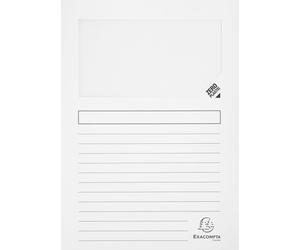 Exacompta 16x 25 chemises à fenêtre 130g/m2 22x31cm assort. 50260E