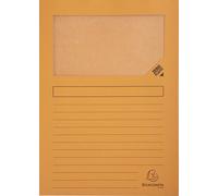 Exacompta 16x 25 chemises à fenêtre Forever 130g/m2 22x31cm Orange 50254E